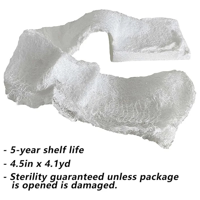 Rhino Rescue Compressed Gauze For Emergency Sterile Wound Dressing First Aid For Camping Hiking