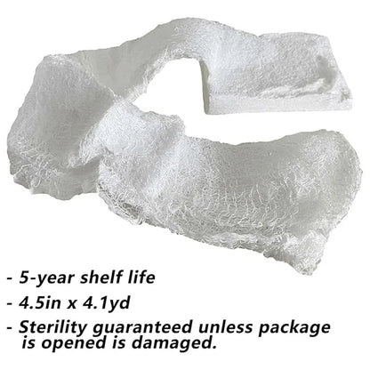 Rhino Rescue Compressed Gauze For Emergency Sterile Wound Dressing First Aid For Camping Hiking