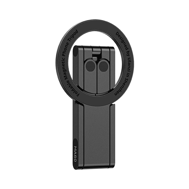Ulanzi MA60 Foldable Magsafe Phone Tripod for iPhone Mobile Phone Dual-Side Magnetic Adjustable Phone Holder Stand for Vlog Live