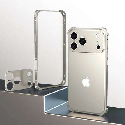 Metal Alloy Lens Protect Frame Phone Case For iPhone 17 Air 16 15 14 13 12 Pro Max Plus Four Corners Anti-drop Shockproof Bumper
