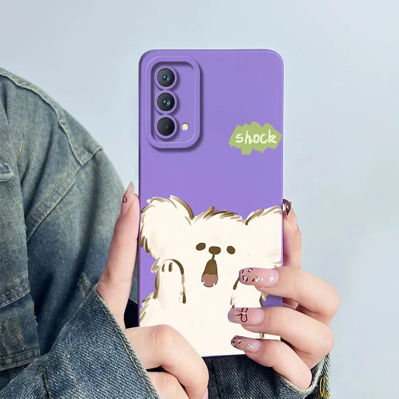 For Realme GT Master Phone Case GTmaster Edition RMX3363 RMX3360 Casing Soft Silicone Sweet Painted Fashion Flower Printed Cover