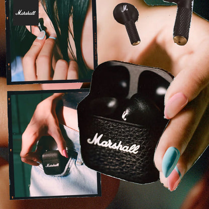 Original Marshall MINOR III TWS Bluetooth Earphones Active Noise Reduction True Wireless Long Range Outdoor Festival Gift Black