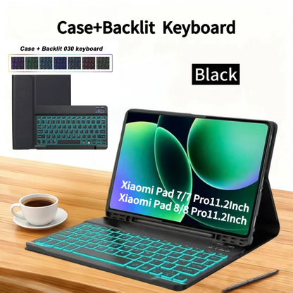 Case for Xiaomi Pad 7 /8 11.2" Bluetooth keyboard case for Xiaomi Pad 7/8 Pro 11.2 " Wireless Bluetooth Removable keyboard Case