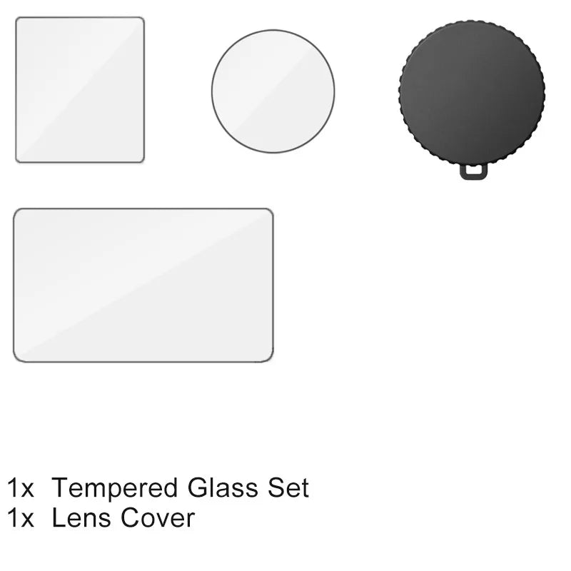 For DJI Osmo Action 5 Pro HD Tempered Glass 9H Screen Protector  Lens Cap Anti-Scratch Durable Full Camera Protective Film