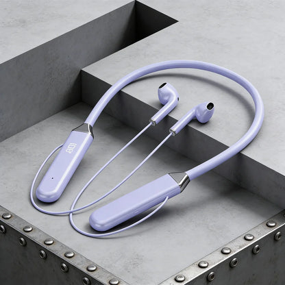 Wireless Neckband Earphones Bluetooth 5.3 Headphones Gaming Power Display Headset TWS Earbuds Sport Headset With Mic