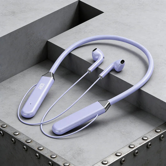 Wireless Neckband Earphones Bluetooth 5.3 Headphones Gaming Power Display Headset TWS Earbuds Sport Headset With Mic