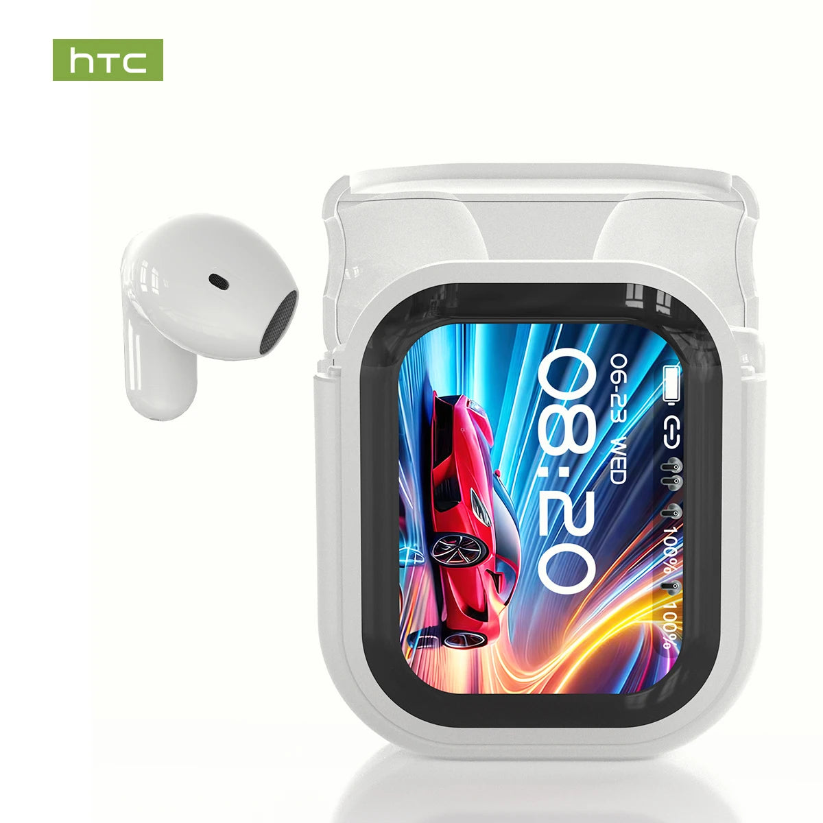 Translator HTC NE20 New Bluetooth 6.0 Wireless Headphones Translation Earphones IPX4 Waterproof Rating Long Battery Life