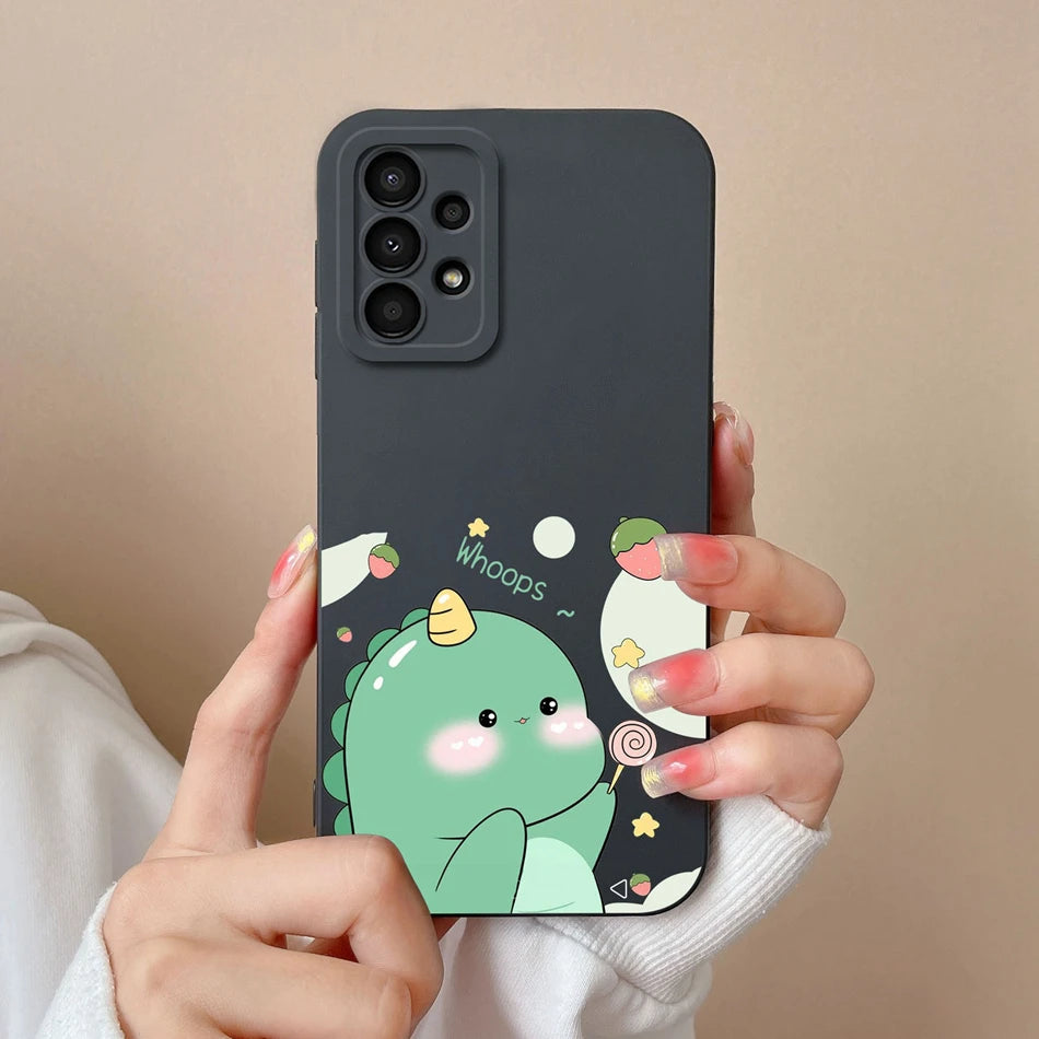 Case For Samsung Galaxy A13 A 13 4G 5G New Design Soft Liquid Silicone Full Coverage Back Cover Anti Slip Shockproof Bumper Capa
