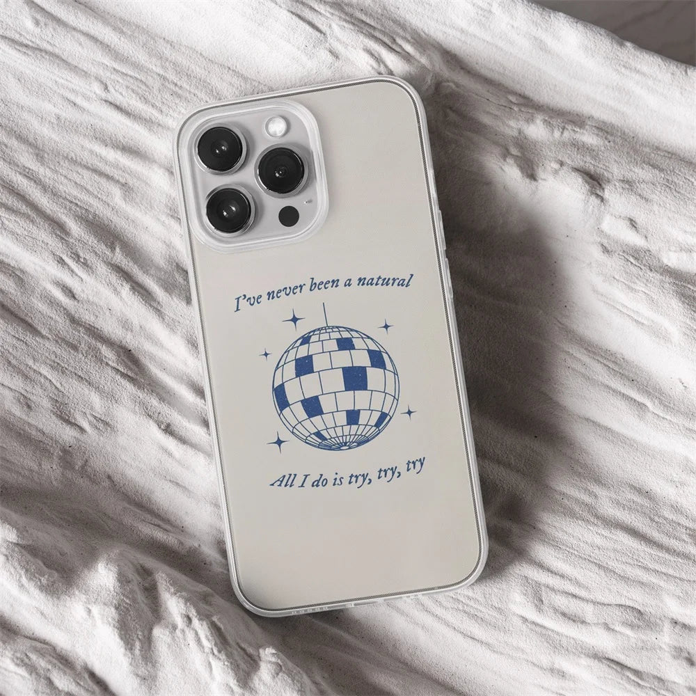 Aesthetic Taylor Song Lyrics Phone Case for iPhone 16 11 12 13 Mini 15 14 Pro Xs Max Plus X XR Soft Silicone Case Back Cover