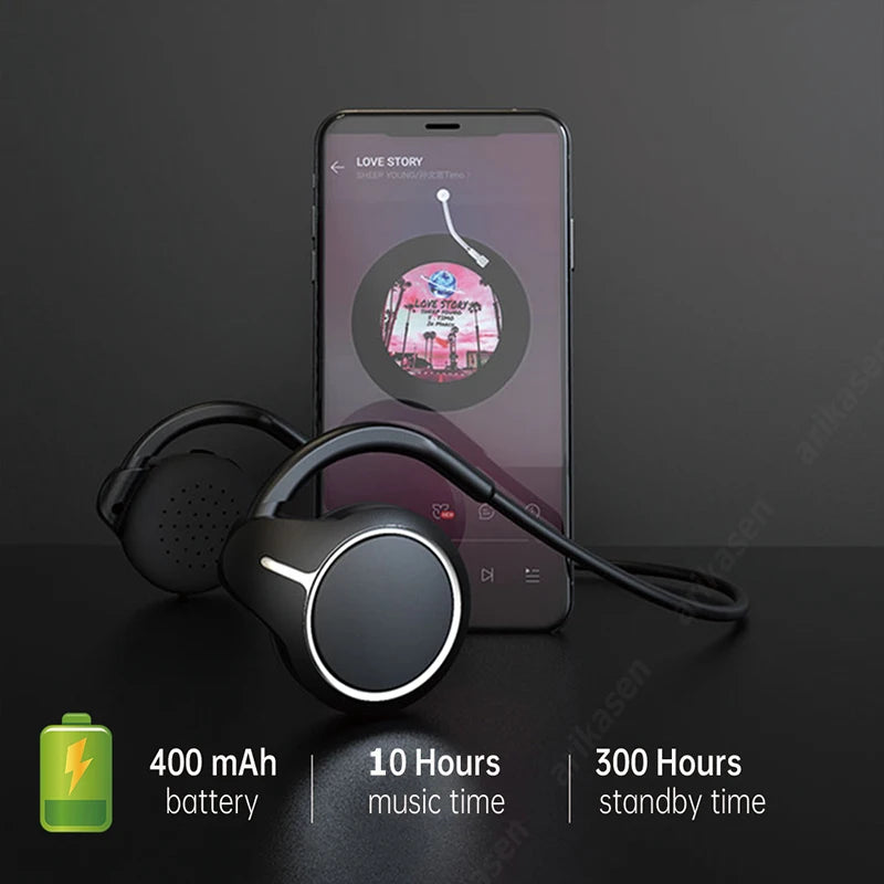 MP3 Player Bluetooth Headphones with TF Card Slot Sport Wireless Earphones HD Sound On Ear Bluetooth Headsets with Microphones