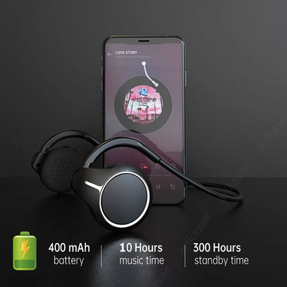 MP3 Player Bluetooth Headphones with TF Card Slot Sport Wireless Earphones HD Sound On Ear Bluetooth Headsets with Microphones
