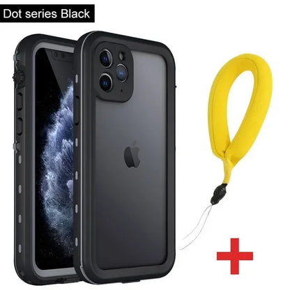 Full Sealed Clear IP68 Waterproof Case For iPhone 16 15 14 Plus 13 12 11 Pro Max Mini XS XR X Shockproof Cover Screen Protector