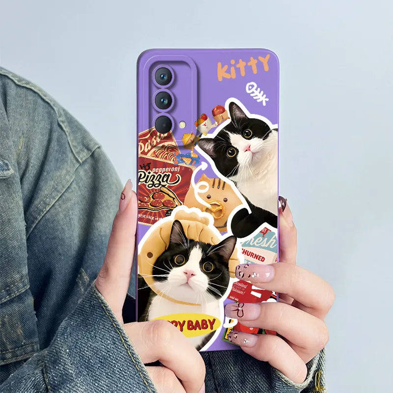 For Realme GT Master Phone Case GTmaster Edition RMX3363 RMX3360 Casing Soft Silicone Sweet Painted Fashion Flower Printed Cover