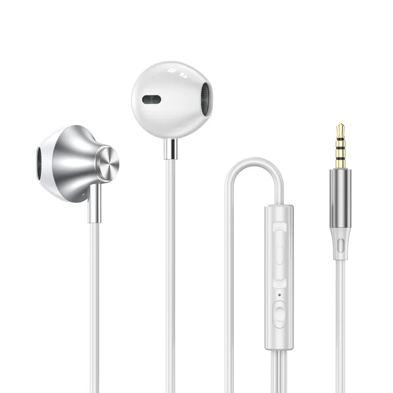 9D Stereo Type C & 3.5mm Gamers Headsets Wired Earphones In-ear Headphone HiFi Bass Earphone for Phone Earbud In Mic Handsfree