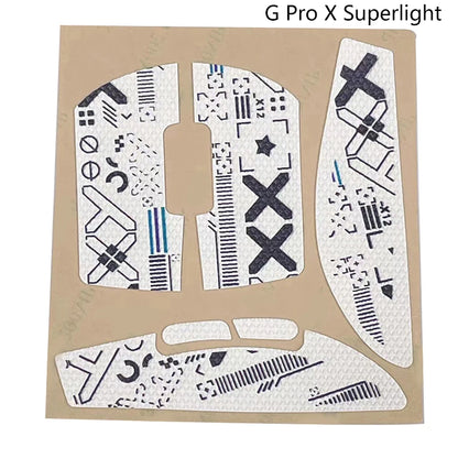 6 Styles PU leather Mouse Grip Tape Skate Handmade Sticker Non Slip Suck Sweat For Logitech G Pro GPW Wireless Mouse 1PC