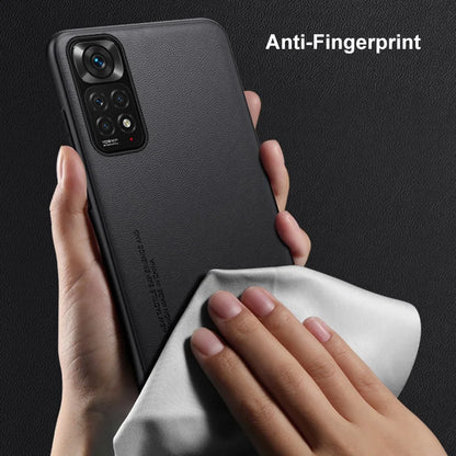 Luxury PU Leather Case For Xiaomi Redmi Note 11S 11 Pro Back Cover Matte Silicone Protection Phone Case For Redmi Note 11E Pro