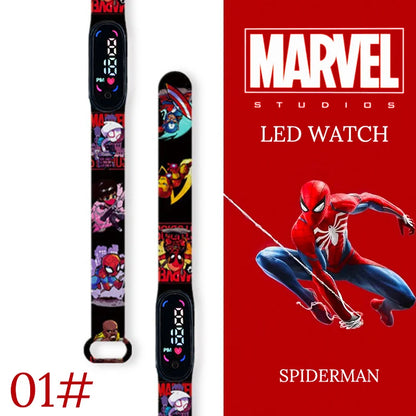 New Spiderman Kid's Watches Men Sport Wristband Bracelet Waterproof Children Digital Watch Boys LED Clock relogio montre