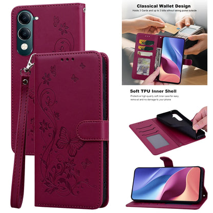 Leather Wallet Flip Phone Case For Vivo V50 V40 Lite Pro V30 Y39 Y04 Y29S Y19S Y11 Y12 Y15 Y03 Y18 Y28 Y20 Y11S Y12S Y36 Y100