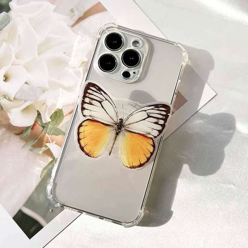 Acrylic Butterfly Phone Stand Socket Holder Grip Trendy mobile phone accessories Applicable ForApple Huawei Xiaomi Samsung