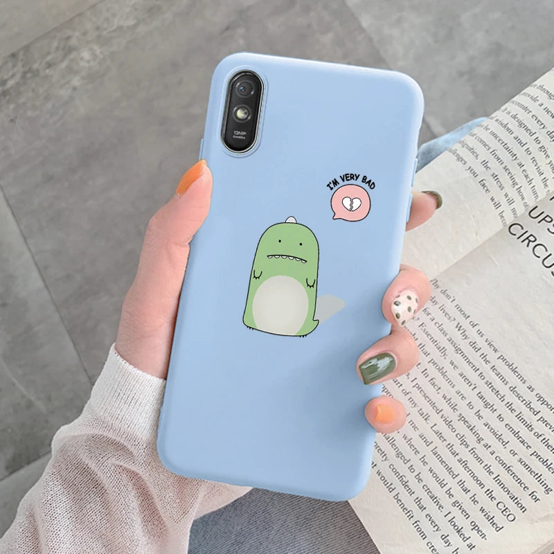 For Redmi 9AT 9A 9at Back Cover Protective Case Soft Silicone Cute Cartoon Cat Frog Funda Phone Case For Xiaomi Redmi 9C 13C 14C