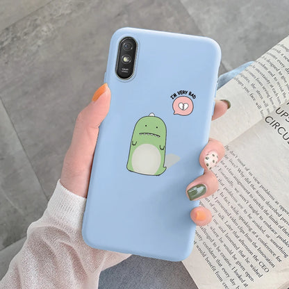 For Redmi 9AT 9A 9at Back Cover Protective Case Soft Silicone Cute Cartoon Cat Frog Funda Phone Case For Xiaomi Redmi 9C 13C 14C