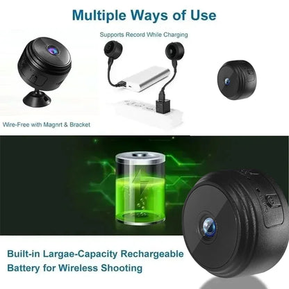 A9 Mini Camera HD 720P Intelligent Home Security IP WiFi Camera Monitor Mobile Remote Camera Mobile Remote Application