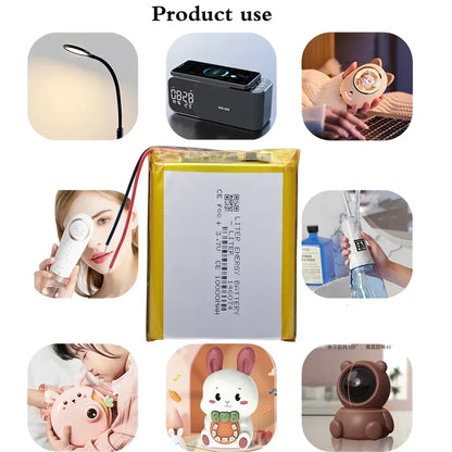 3.7V 10000mAh 146074 Li-polymer Battery 136074 Rechargeable Polymer Lithium Batteries for Power Bank Toy GPS Laptop Lights Diy