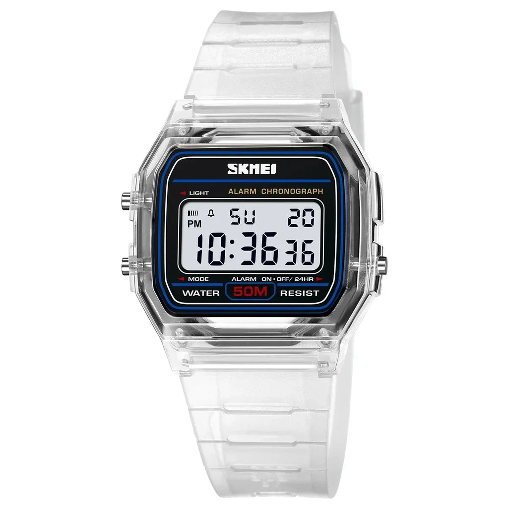 SKMEI 2056 Waterproof Sports Watch for Men Women Electronic Countdown Boy Girl Digital Date Wristwatches Woman Reloj Masculino