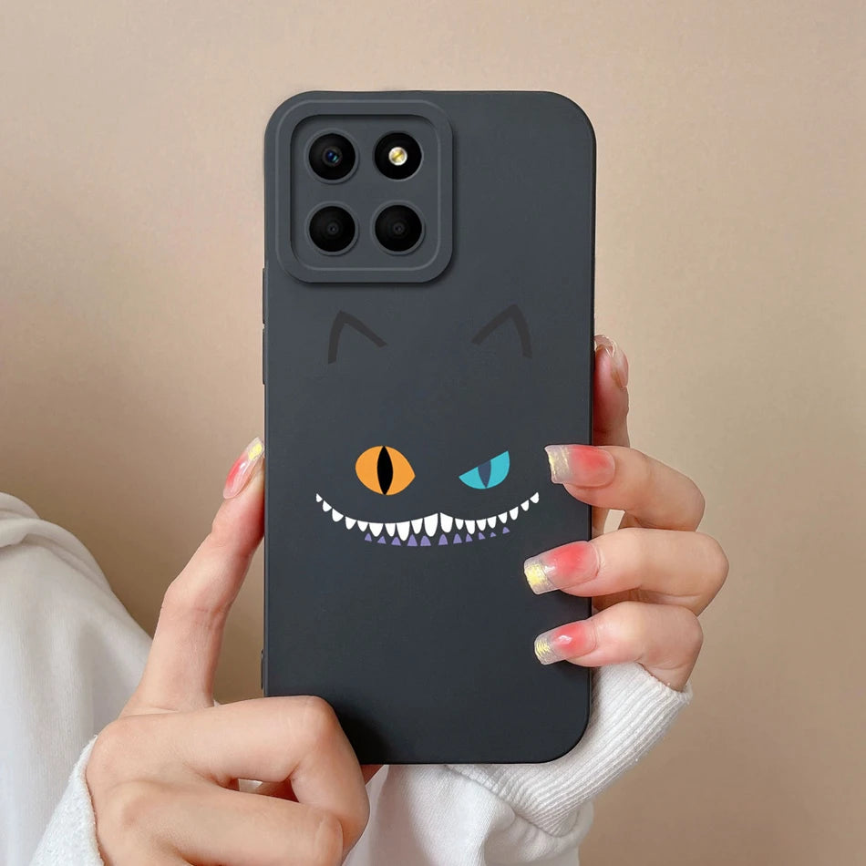 For Huawei Honor X6 X6S X6A Plus Phone Case Butterfly Heart Liquid Silicone Camera Protection Back Cover For Honor X 6 Funda