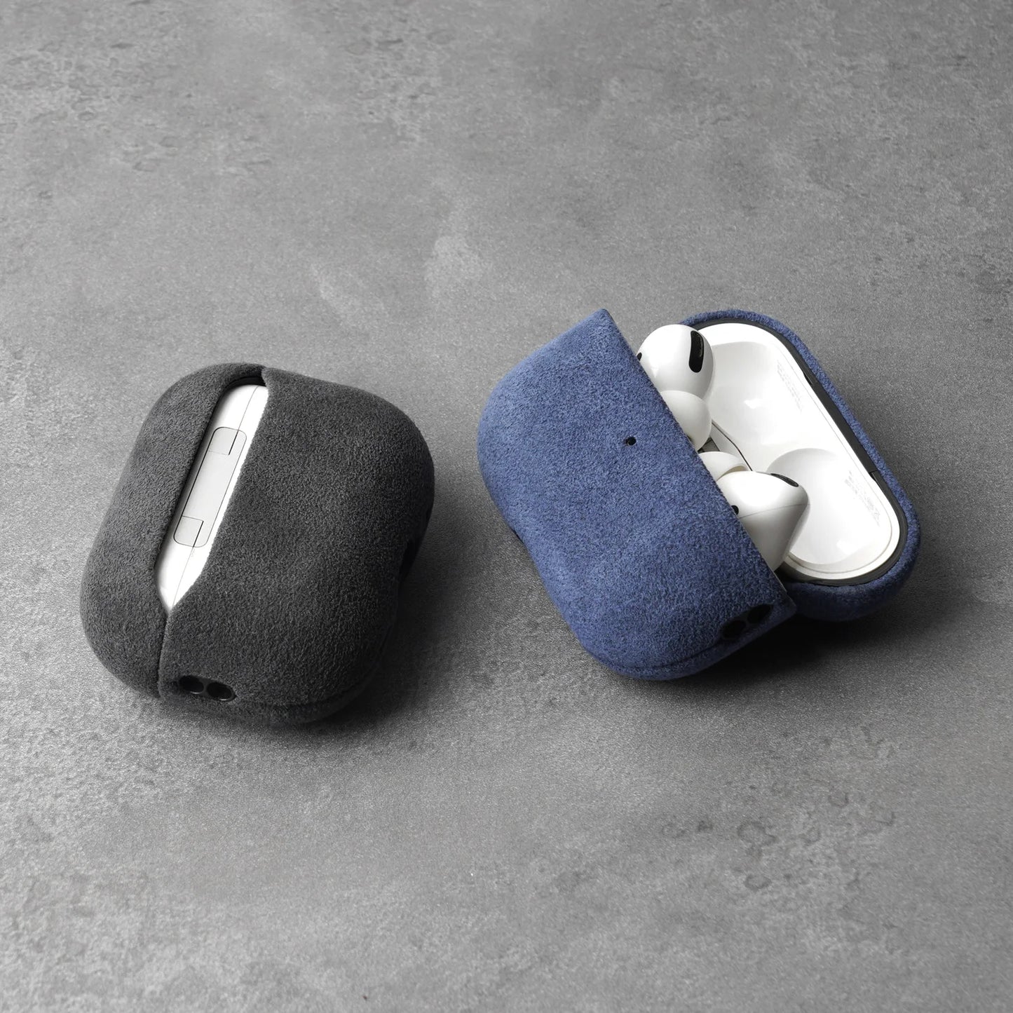 YMW ALCANTARA Case for AirPods Pro 3 Luxury Suede Leather Cases for AirPod Pro Wireless Bluetooth Headset Turn fur Cover