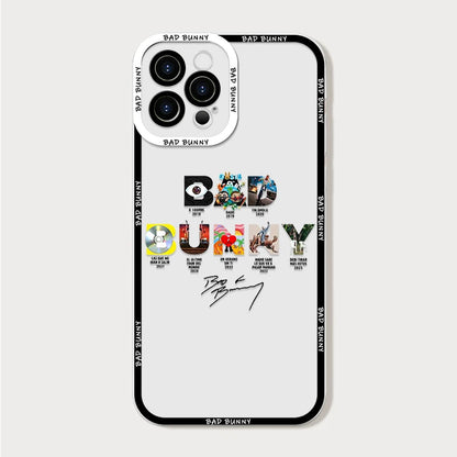 Clear Phone Case for IPhone 16 Pro Max 15 14 13 12 11 Mini X XR XS SE2 7 8 14Plus DTMF Debí Tirar Más Fotos Bad Bunny Soft Cover