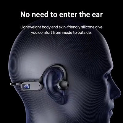 X7 Air-conduction Bluetooth Headphones V5.3 With Memory Card Slot Digital Display Over-ear Sports Headphones 2026 NEW