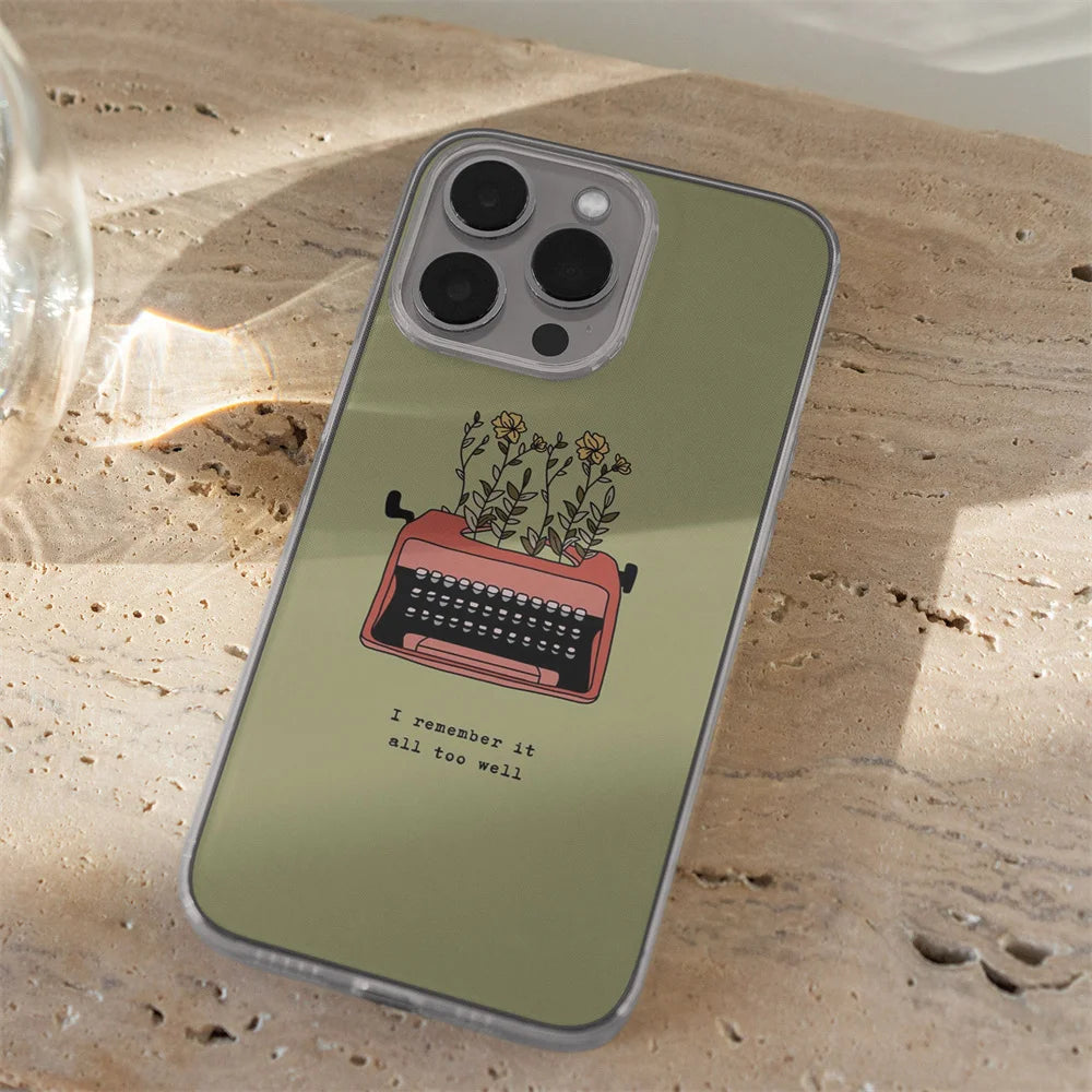 Aesthetic Taylor Song Lyrics Phone Case for iPhone 16 11 12 13 Mini 15 14 Pro Xs Max Plus X XR Soft Silicone Case Back Cover