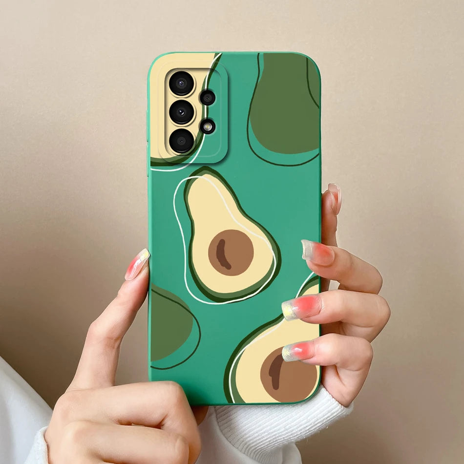 Case For Samsung Galaxy A13 A 13 4G 5G New Design Soft Liquid Silicone Full Coverage Back Cover Anti Slip Shockproof Bumper Capa