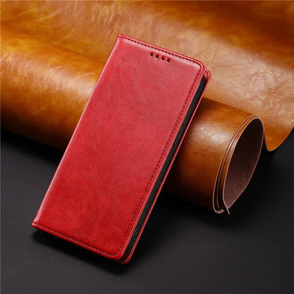 Magnetic Flip Case For iPhone 16 Pro Max 15 14 Plus 13 12 Mini 11 Pro Max X XS XR 6 6S 7 8 Plus Leather Wallet Stand Phone Cover
