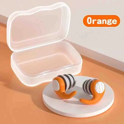 Soft Silicone Earplugs with Noise Cancellation, Waterproof, Comfortable To Wear, Suitable for Sleeping and Swimming