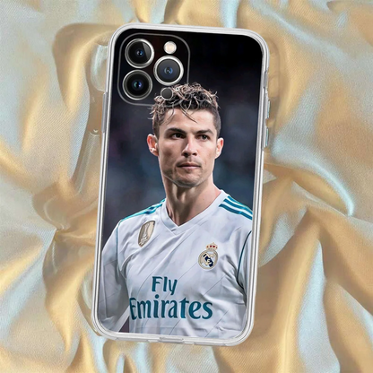 FOOTBALL Cr7 R-Ronaldo Phone Case For IPhone 16 15 8 7 6 6S Plus X SE XR XS 14 11 12 13 Mini Pro Max Mobile Case
