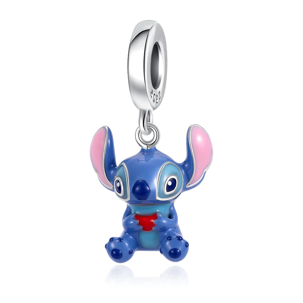 Fashionable 925 Silver Cartoon Beads Compatible with European Bracelet Koala Rabbit Mouse Princess Anime Beads DIY Jewelry Gift
