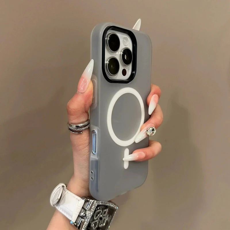 Luxury Candy For Magsafe Wireless Charge Matte Phone Case For iPhone 11 12 13 14 15 16 Pro Max Plus Magnetic Bumper Cases Cover