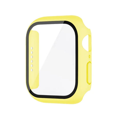 Glass+Cover For Apple Watch case 8 7 9 45mm 41mm 44mm 38 42mm iWatch Accessorie Screen Protector Apple watch series 6 SE 5 40mm
