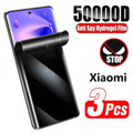 3Pcs Privacy Hydrogel Film For Redmi Note 14 Pro Plus 5G 14S 13 12 12S 11S 10S 10T Screen Protector Without Fingerprint Unlock