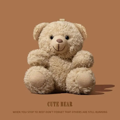 For AirPods 4 3 2 1 Pro 2 Earphone Case 3D Cartoon Plush Bear Capybara Headphone Box Stuffed Toy Backpack Cover