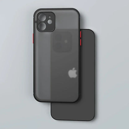 Luxury Matte Transparent Phone Case For iPhone 17 Air 16 E 15 14 13 12 11 Pro Max Plus Mini Silicone Clear Hard PC Back Cover