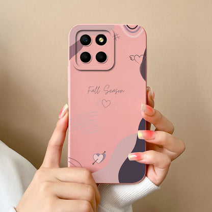For Huawei Honor X6 X6S X6A Plus Phone Case Butterfly Heart Liquid Silicone Camera Protection Back Cover For Honor X 6 Funda