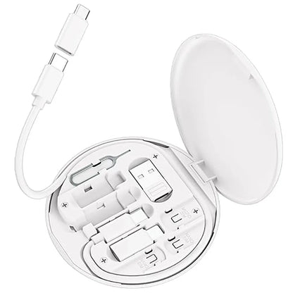 General Multifunctional 60W Type C Data Cable Set Fast Charge For IPhone Chargers Storage Box Card Pin Travel Box Phone Holder