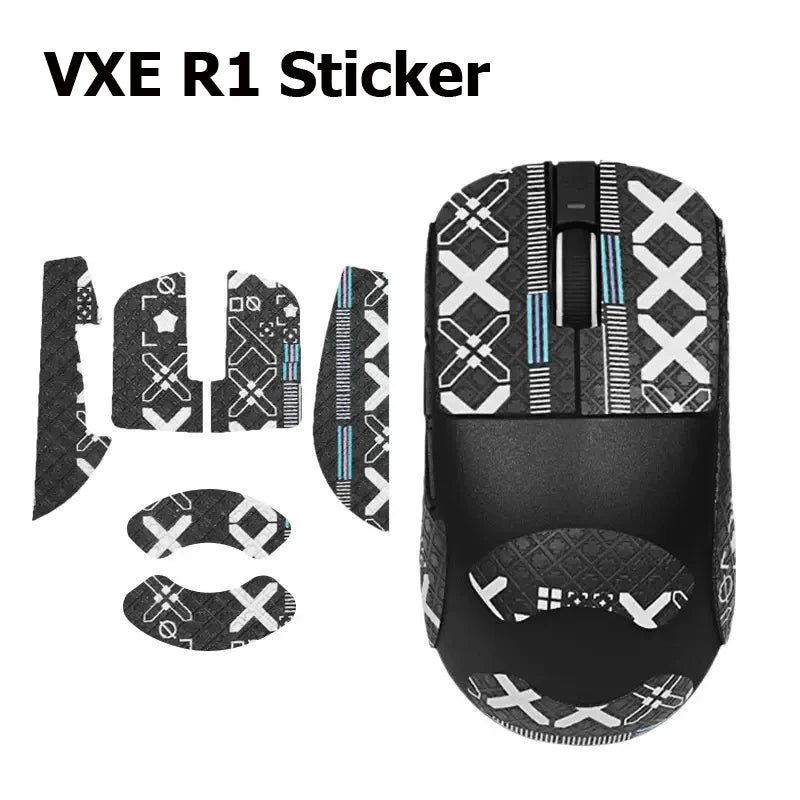 VXE R1 Mouse Sticker Grip Tape Skate Handmade Sticker Non Slip Suck Sweat For VXE R1 Wireless Mouse