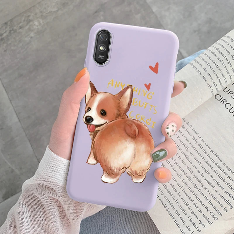 For Redmi 9AT 9A 9at Back Cover Protective Case Soft Silicone Cute Cartoon Cat Frog Funda Phone Case For Xiaomi Redmi 9C 13C 14C