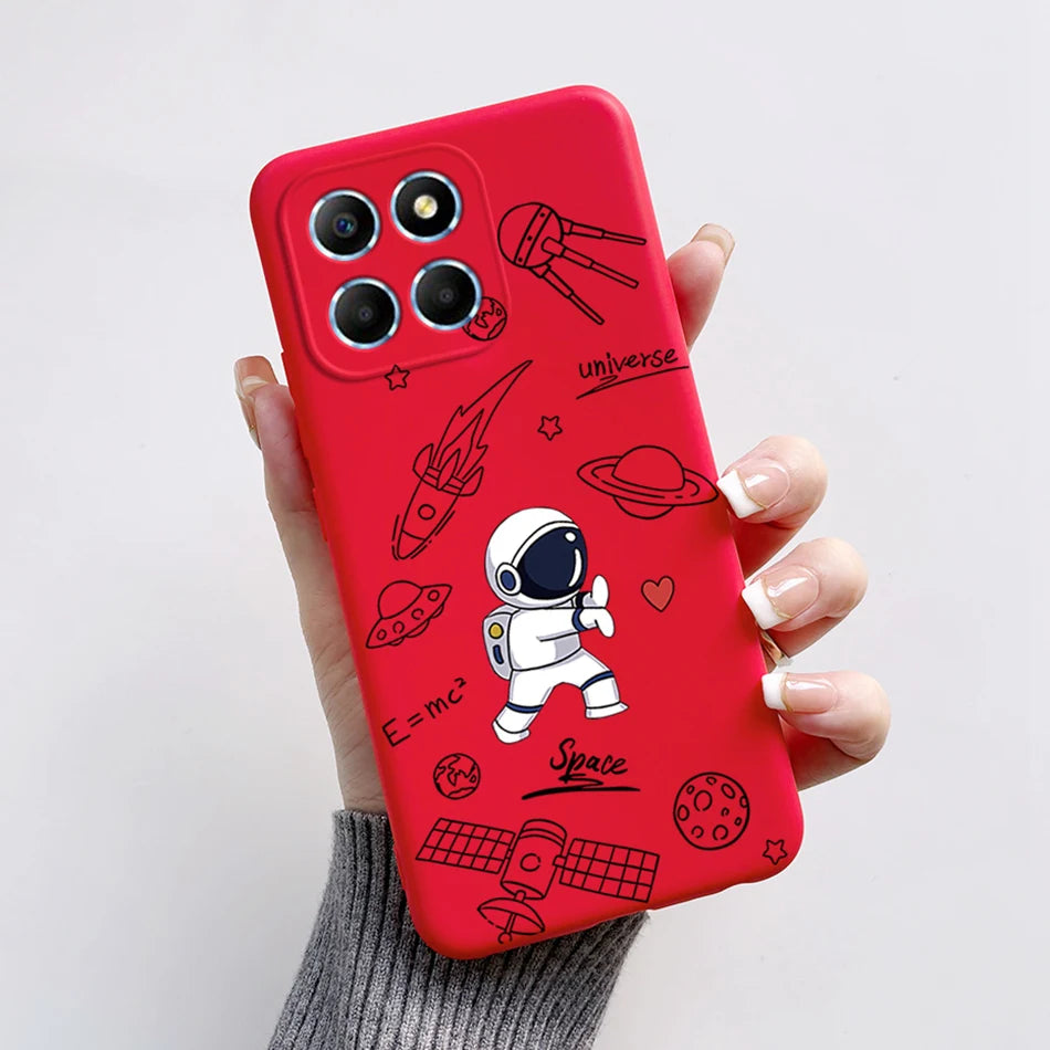 For Honor X6 5G Case VNE-LX1 VNE-LX2 VNE-LX3 Phone Cover Popular Astronaut Soft Funda For Honor X8 TFY-LX1 HonorX8 Bumper Coque