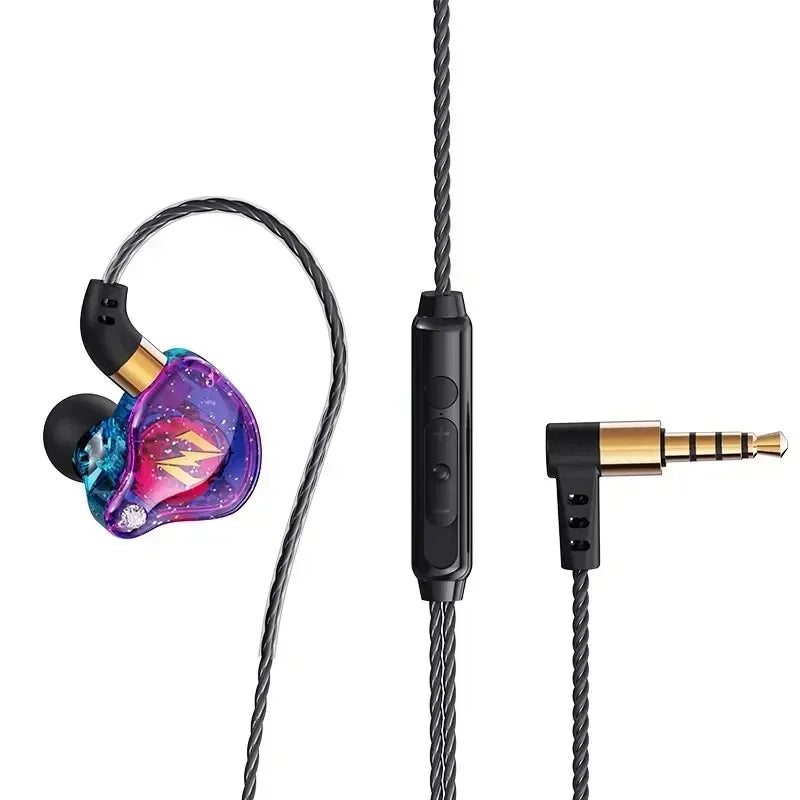 QKZ ZEN Dynamic Wired Earphones HIFI Heavy Bass Earbuds In Ear Monitor Sport Noise Cancelling Headset Gaming Headphones with Mic