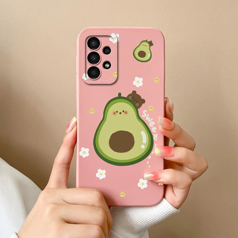 Case For Samsung Galaxy A13 A 13 4G 5G New Design Soft Liquid Silicone Full Coverage Back Cover Anti Slip Shockproof Bumper Capa